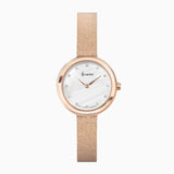 Accurist Jewellery Ladies Watch | Rose Gold Case & Stainless Steel Mesh Bracelet With Mother Of Pearl Dial | 28Mm | 78008