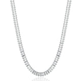 Choker Necklace With Clear Cubic Zirconia.|Bein018