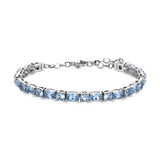 Bracelet With Light Sapphire Color Cubic Zirconia. | Big19