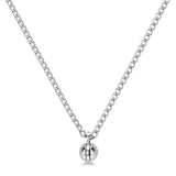 Necklace With A Central Sphere Pendant. | Bii01
