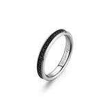 Ring And Black Cubic Zirconia. | Bik37E