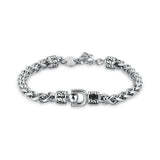 Bracelet With Black Enamel.|Bkc11