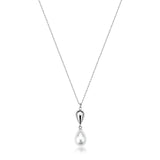 Choker Necklace With A Shell Pearl And Drop Pendant. | Bpc68