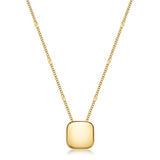 Choker Necklace With 14K Gold Pvd Coating With Pendant. | Bue02