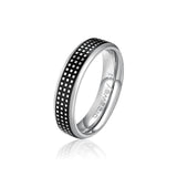 Ring With Black Enamel. | Bul35E