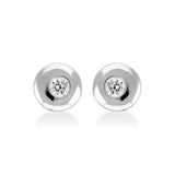 Button Earrings Sterling Silver 925 | E6210000-01