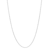 925  Rhodium-Plated Sterling Silver Composable Necklace Base.|Fzb05