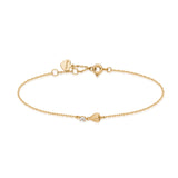 9K Gold Soft Bracelet With Hot Air Balloon, Topaz Stone 0.08 Carat | Rgab003