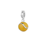 925   Sterling Silver Tennis Ball Charm, Colored Enamels | Rz234R