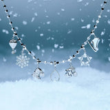 925   Sterling Silver Drop-Shaped Charm, 31 White Cubic Zirconia | Rz258R
