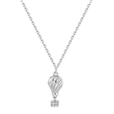 925   Sterling Silver Short Necklace, 8 White Cubic Zirconia | Rzar01