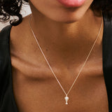 925   Sterling Silver Short Necklace, Gold Plating, Colored Enamels, 28 White Cubic Zirconia | Rzar10