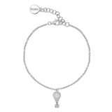 925   Sterling Silver Soft Bracelet, 89 White Cubic Zirconia | Rzar15