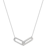 925  Sterling Silver Short Necklace, 312 White Cubic Zirconia | Rzbi60