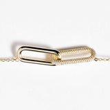 925  Sterling Silver Short Necklace, Gold Plating, 312 White Cubic Zirconia | Rzbi61