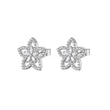 925  Sterling Silver Lobe Earrings, 110 White Cubic Zirconia | Rzga94
