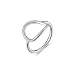 925  Sterling Silver Ring, 47 White Cubic Zirconia | Rzso39C